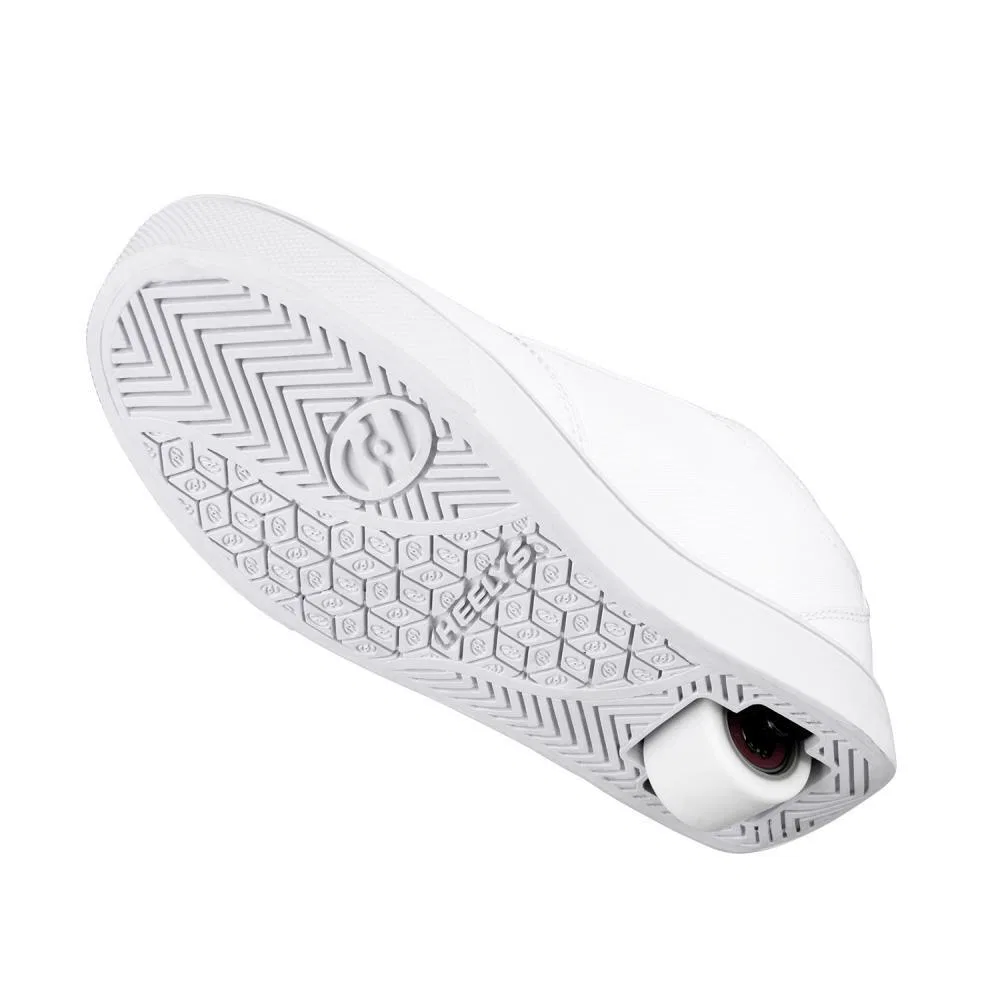 Детские кроссовки на колесиках Pro 20 Triple White Canvas Heelys, Weiss — фото 3