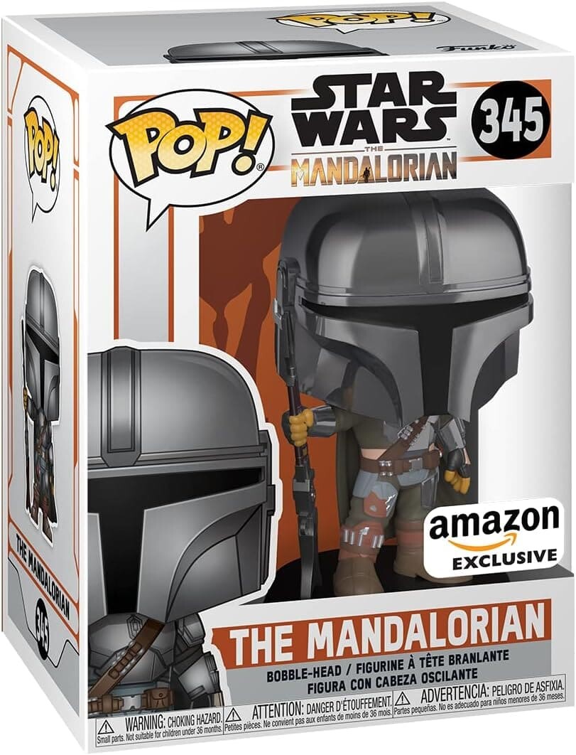 

Фигурка Funko POP! Star Wars: The Mandalorian - Mandalorian (Chrome), Amazon Exclusive