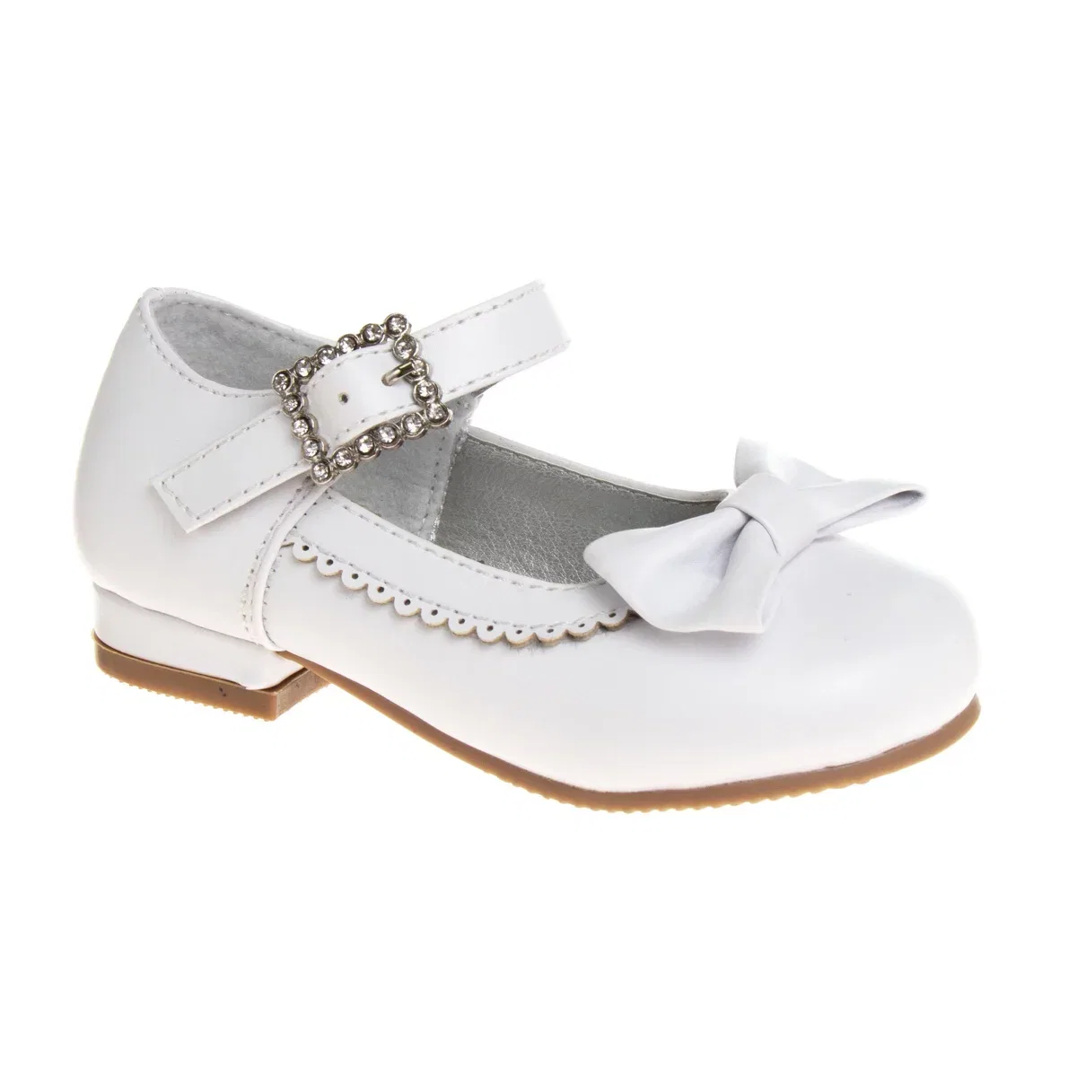 Детские туфли для девочек с блестками Josmo Shoes, White