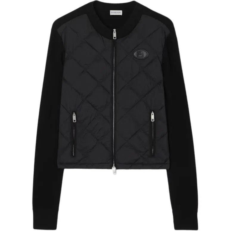 Женская куртка-пуховик с прямым кроем Burberry, Black