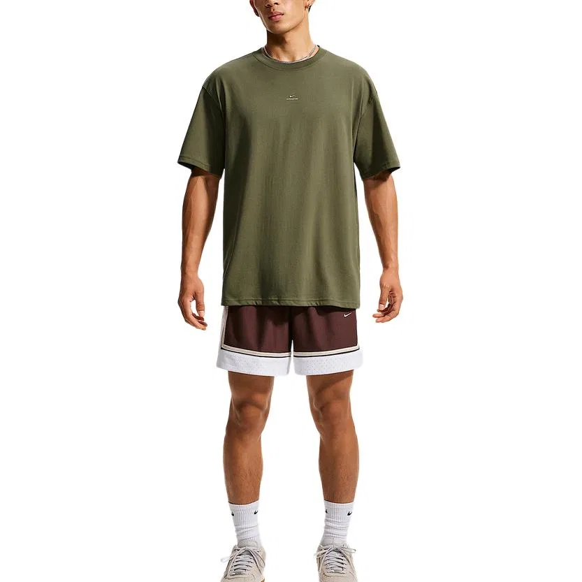 Футболка с круглым вырезом, Nike, Olive Green — фото 3