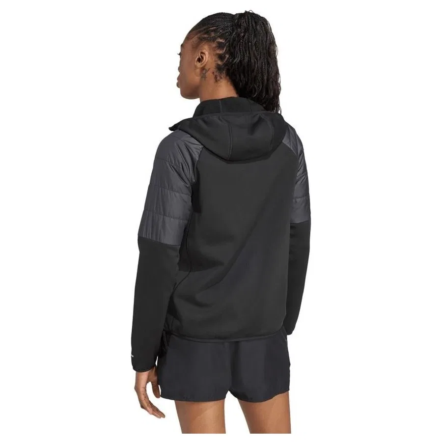 Куртка женская с капюшоном adidas W Multi Hyb Jkt JC5180, Черный — фото 3