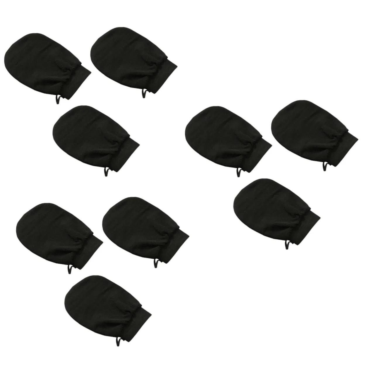 Набор эксфолирующих перчаток FRCOLOR, 9 шт, 20x15x27 см, Black