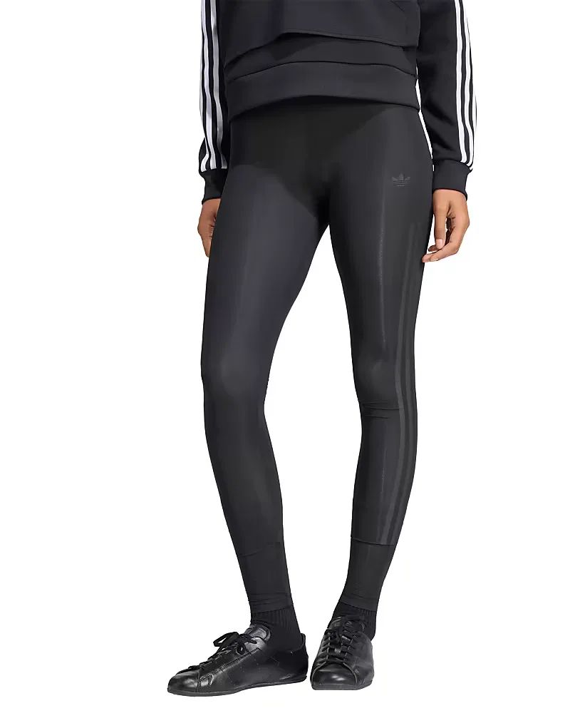 Прозрачные леггинсы Adidas Originals x Jennie, черный — фото 4