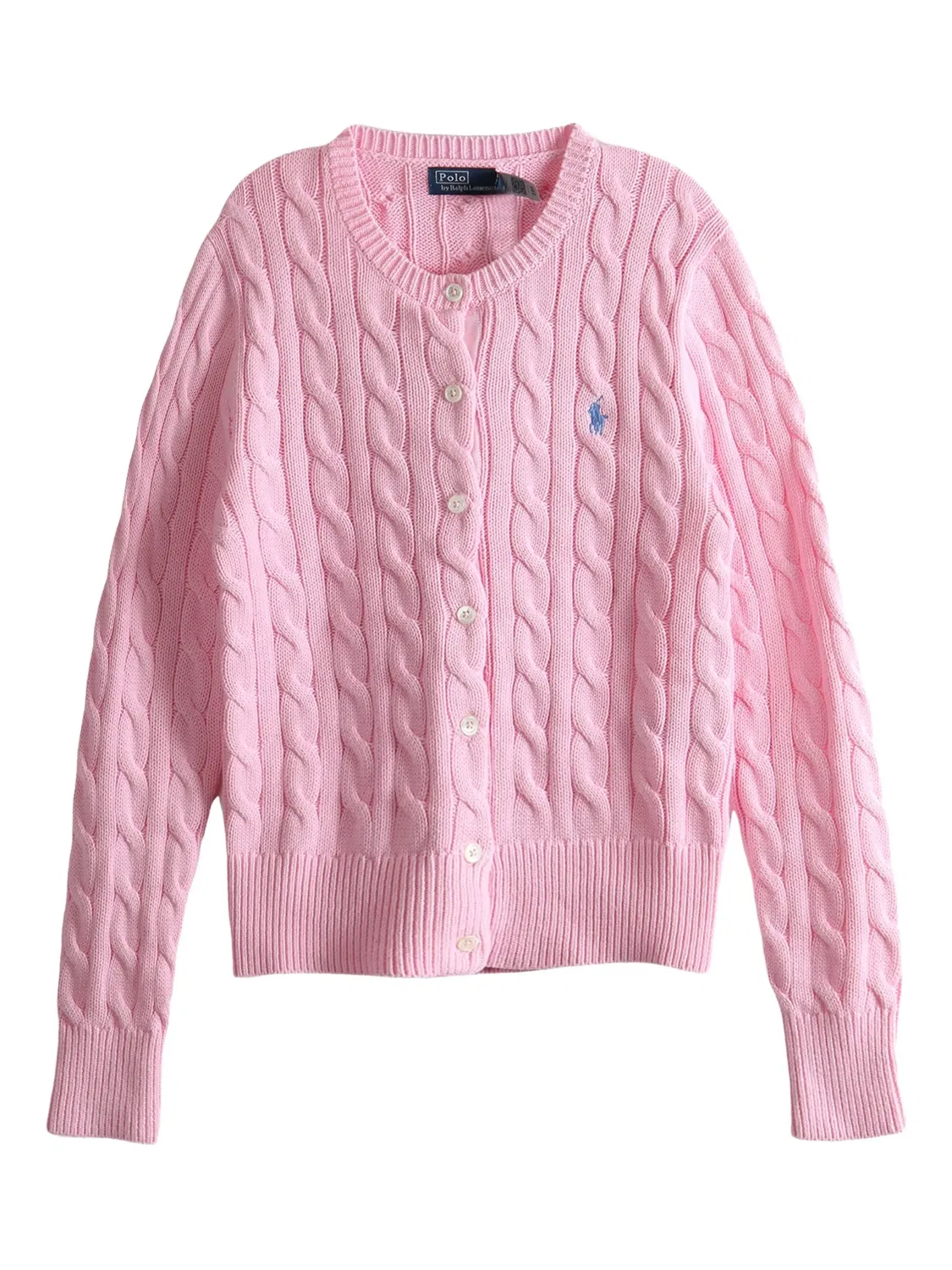 Кардиган с Cable-Knit Polo Ralph Lauren, розовый