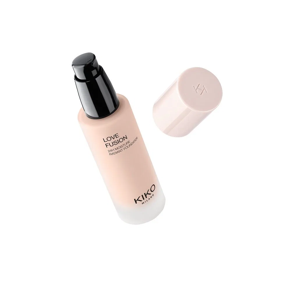 Тональный крем KIKO Milano Love Fusion 24H Moisture Radiant Foundation 30 мл, оттенок 1.5NR Neutral Rose — фото 4
