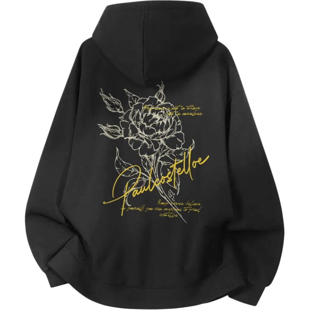 Детский свитшот-кардиган с капюшоном, флисовой подкладкой, Sweatshirts Unisex Hooded Moderate Cardigan, Paul Costelloe, Black (Pink/Fleece-Lined) — фото 4