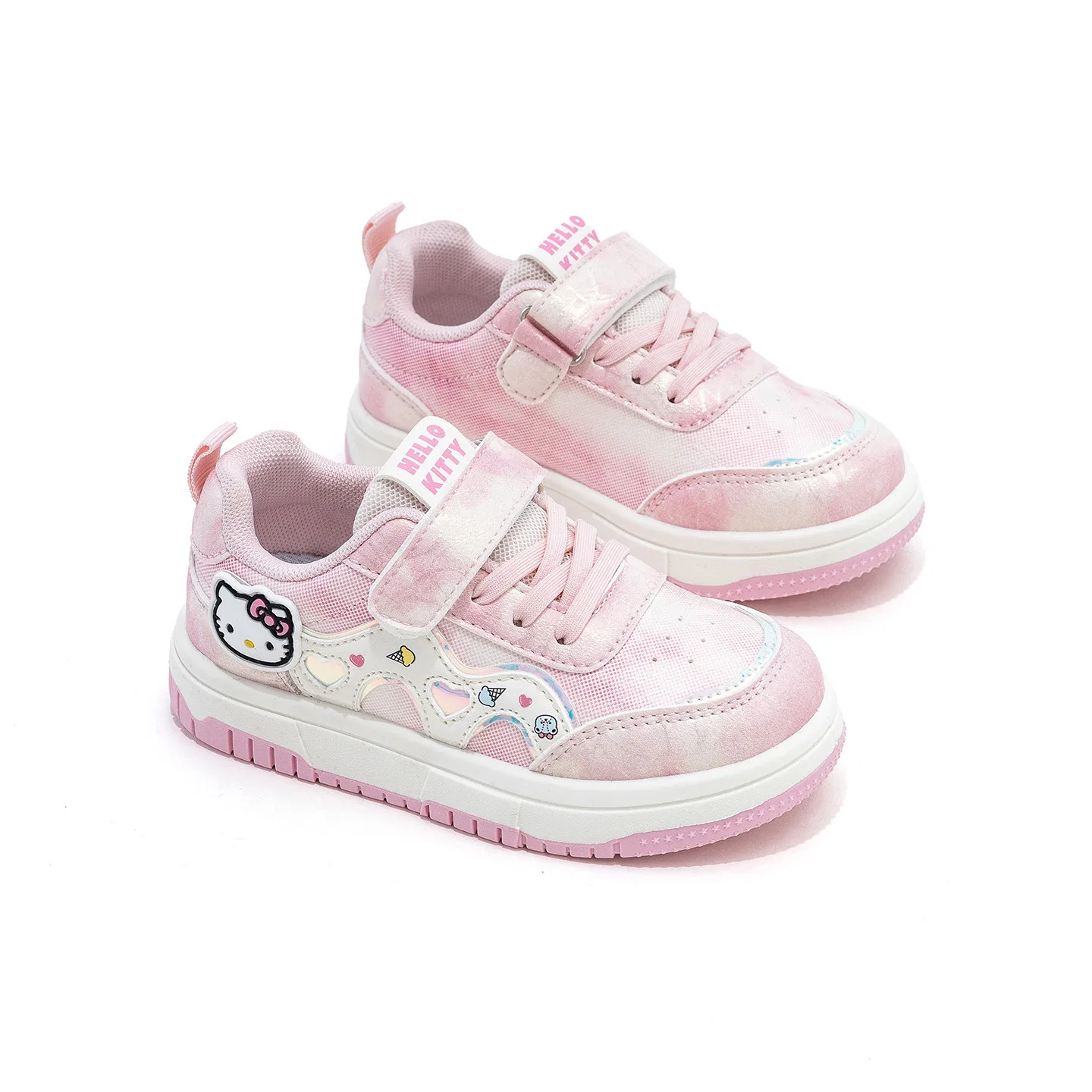 Детские кроссовки для скейтбординга с принтом Hello Kitty Sanrio, Pink — фото 4