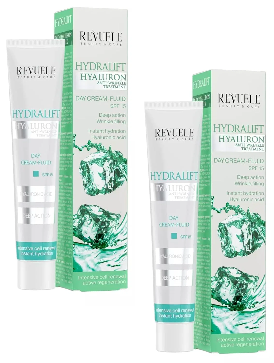 Дневной крем-флюид Revuele Hydralift Hyaluron, 2 шт по 50 мл