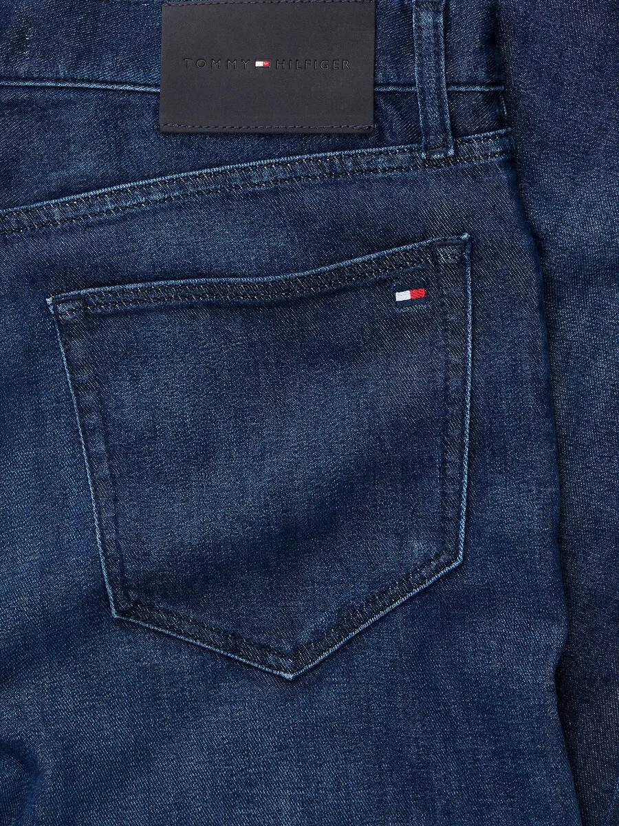 Джинсы TOMMY HILFIGER Slim fit 'Denton' темно-синего цвета — фото 4
