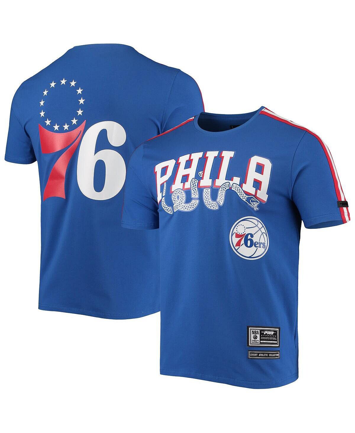 

Мужская королевская, красная футболка philadelphia 76ers mesh capsule taping Pro Standard, мульти
