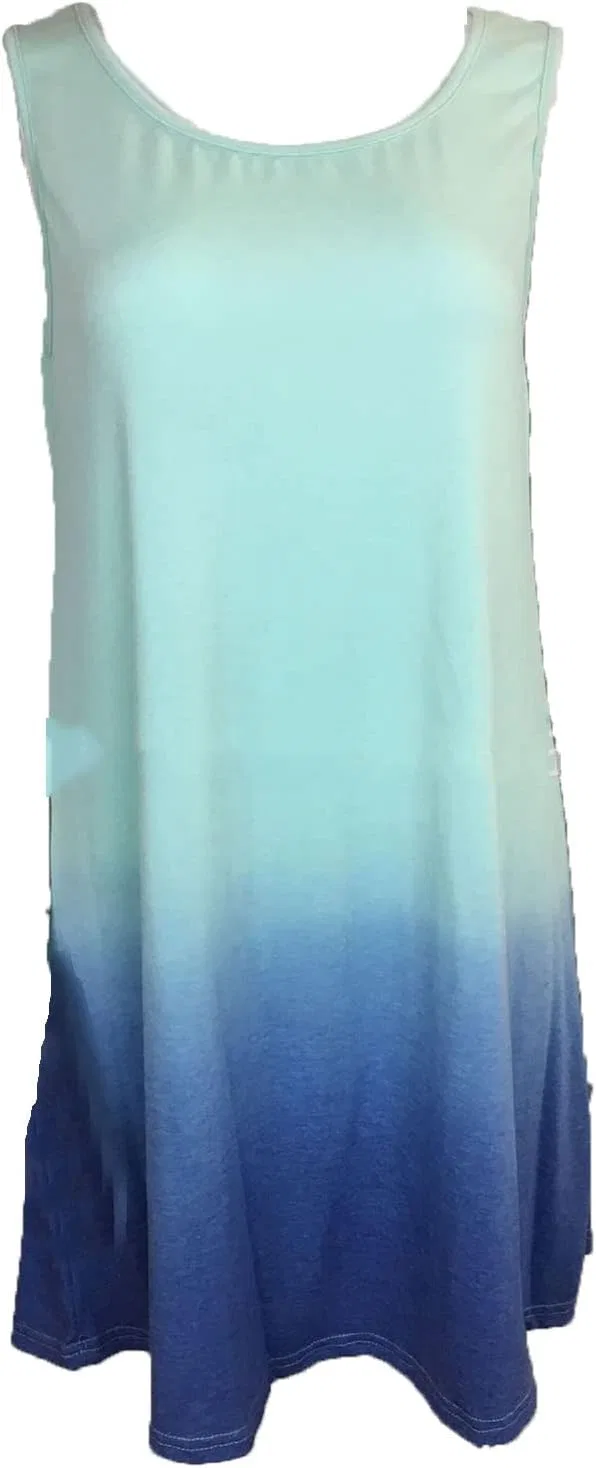 Женское платье-туника с градиентом Beach Cover Up, Green
