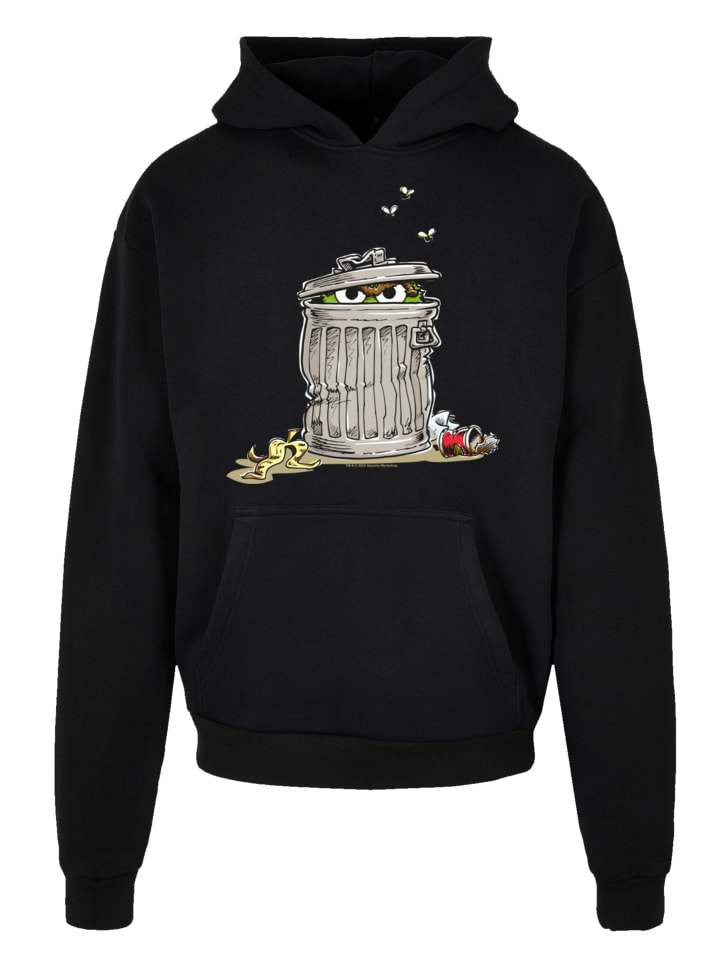 

Пуловер F4NT4STIC Ultra Heavy Hoodie Sesamstraße Oscar Tresh Box, черный