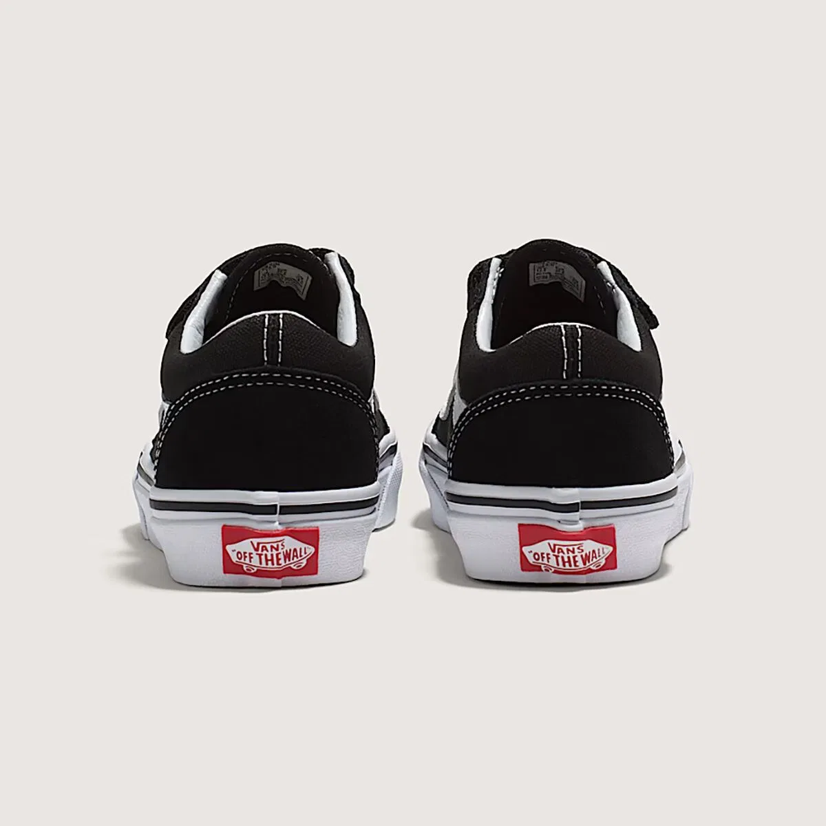 Детские кеды с принтом Old Skool V Vans, Black True White — фото 3