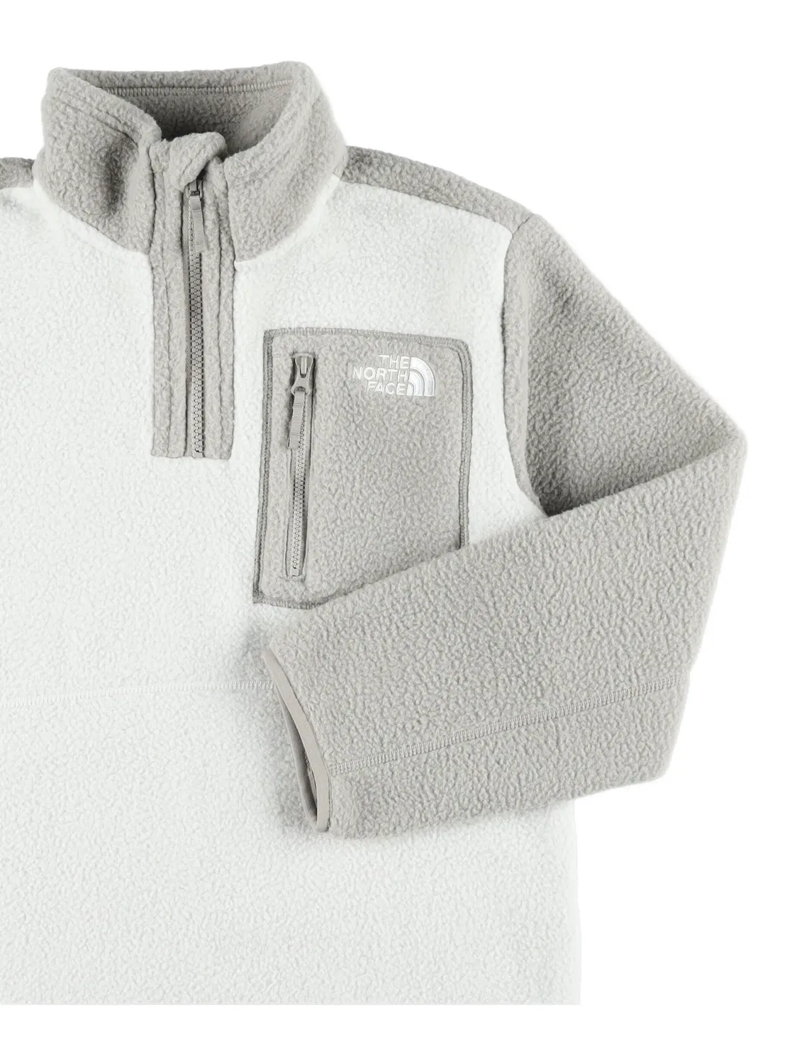 Толстовка из флиса в стиле колор-блок The North Face, белый — фото 2