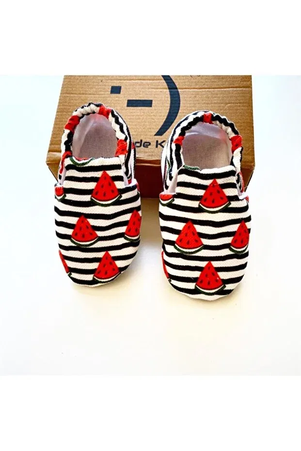 Детские пинетки из хлопка Babycitytr, Black-Red