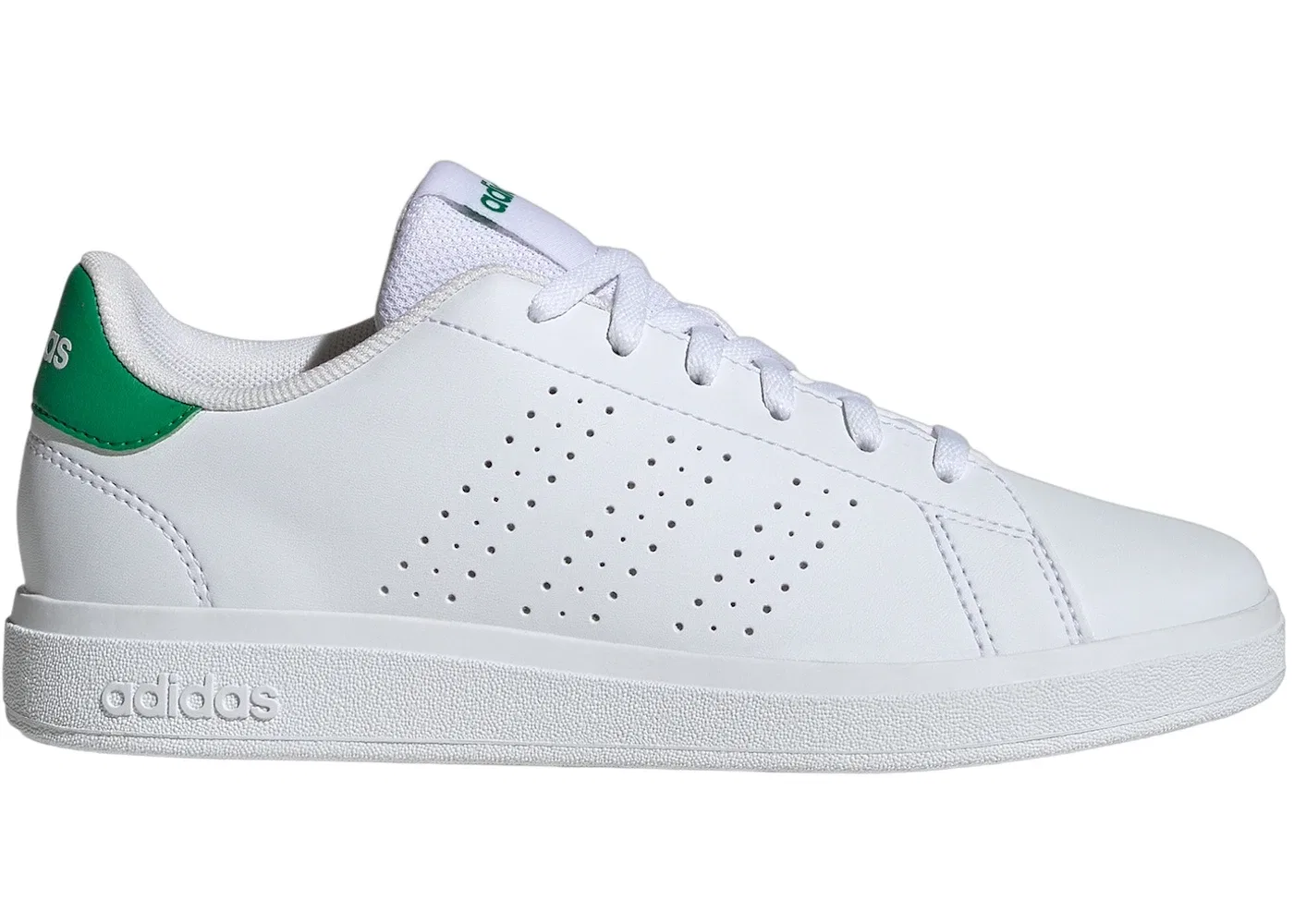 Детские кроссовки Lifestyle Adidas Advantage Base 2.0, Cloud White/Cloud White/Green