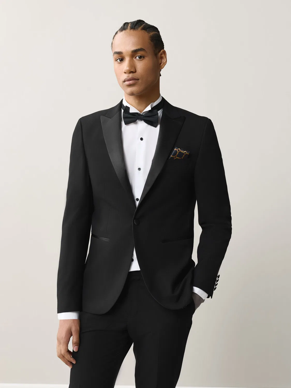 Пиджак смокинг Slim Fit Black Next, Black