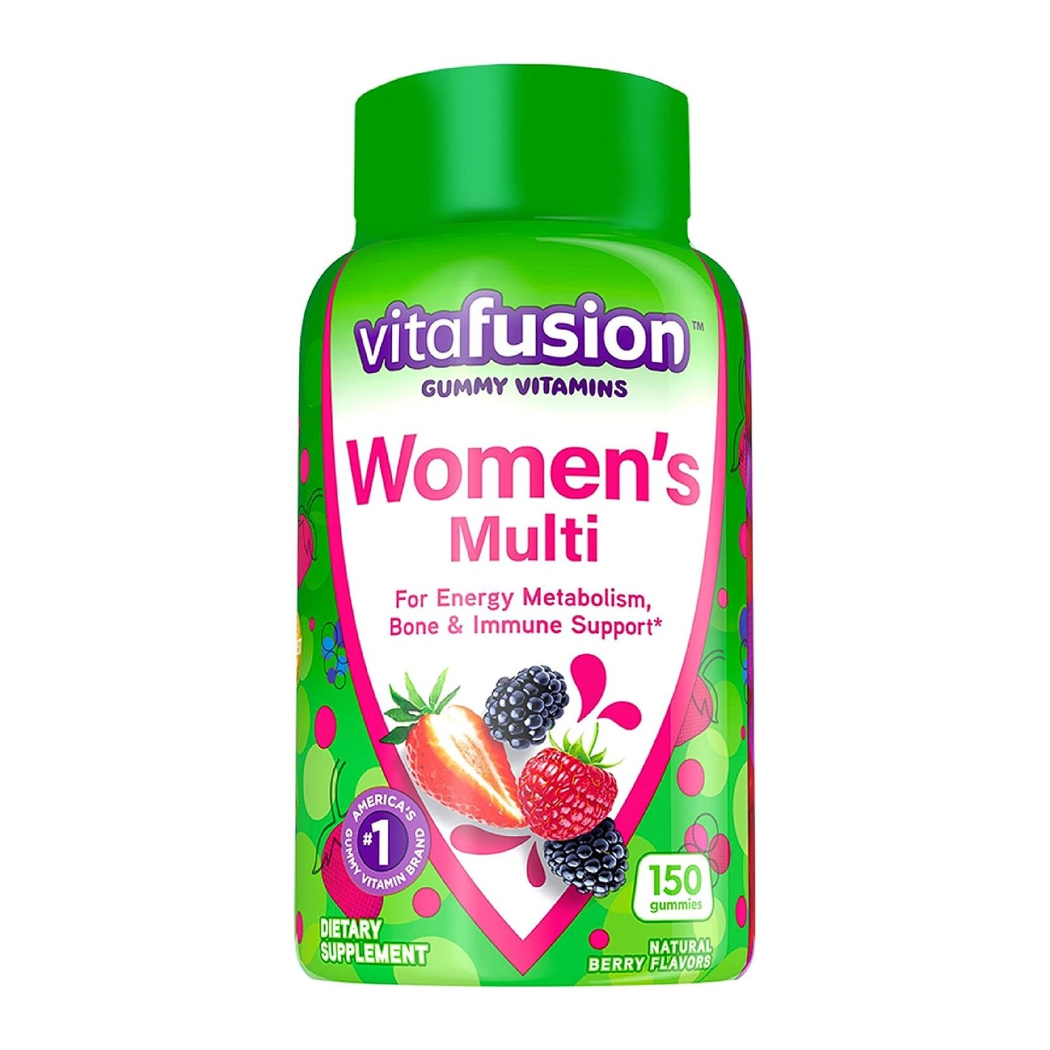 

Мультивитамины Vitafusion Womens Gummies Berry Flavored, 150 жевательных конфет