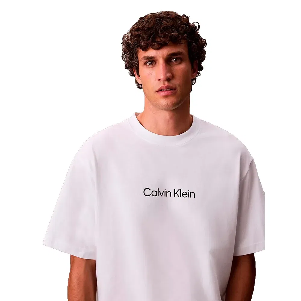 Мужская футболка с принтом Calvin klein LV040HM228, White — фото 4