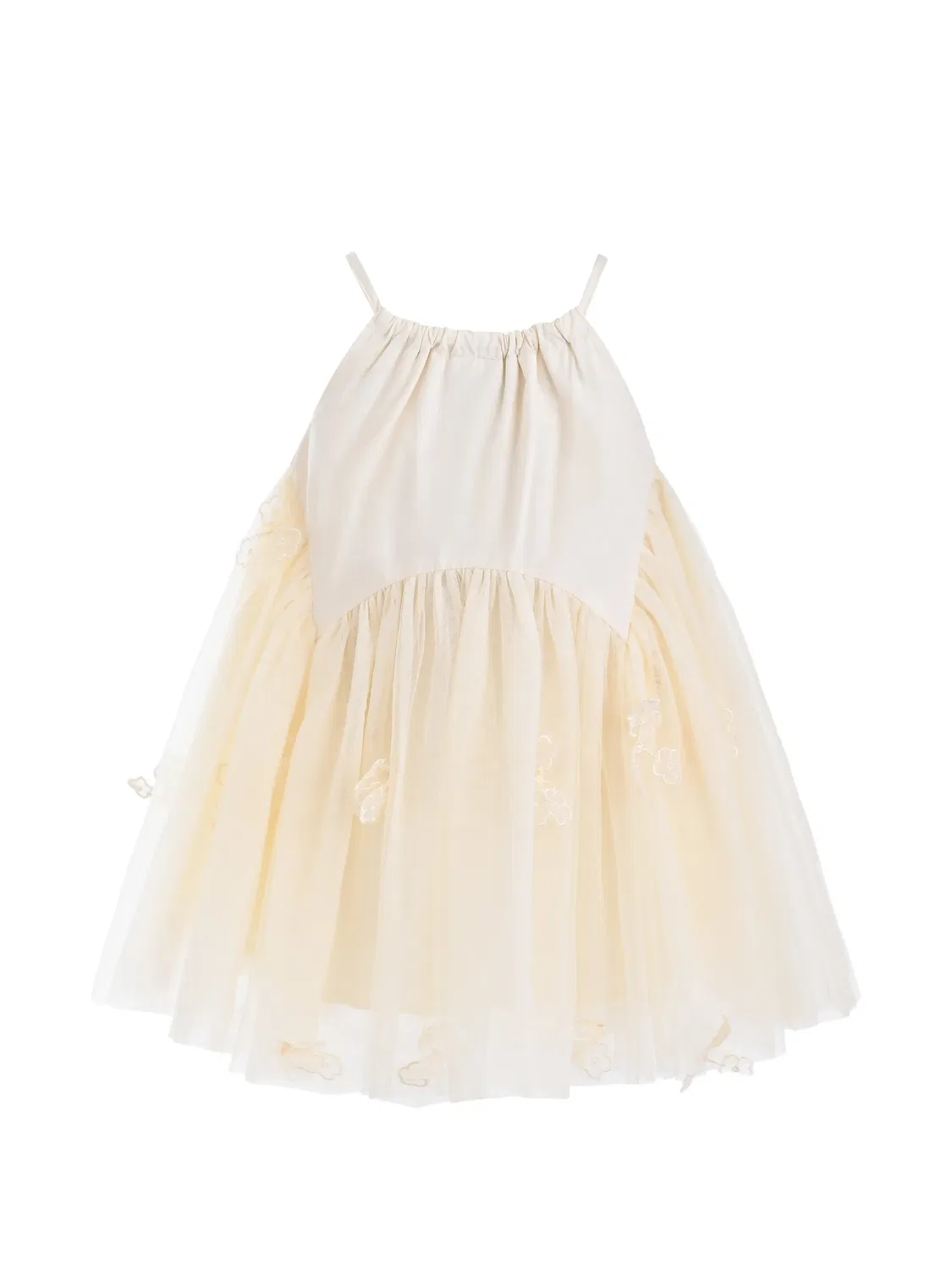 Декорированное платье Mirelle из тюля Mimi Tutu, нейтральные цвета — фото 2