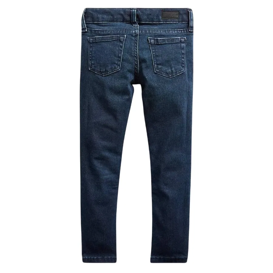 Джинсы прямого кроя с заниженной талией Kids Aubrie Polo Ralph Lauren, Lucey Wash — фото 2