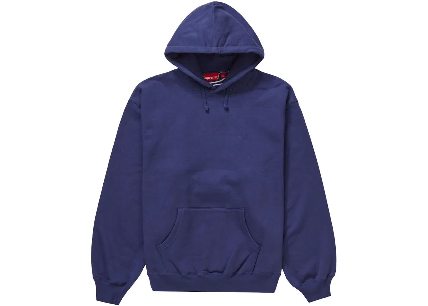 Мужская худи с сатиновой аппликацией Sweatshirt (FW23) Supreme, Washed Navy — фото 2