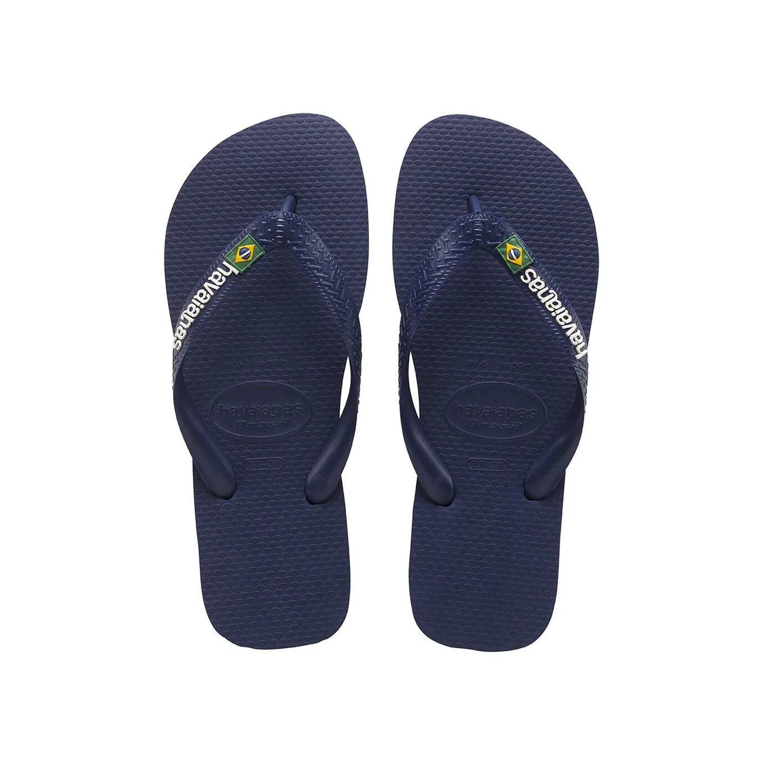 Детские шлепанцы с принтом Brasil Havaianas, Цвет Blau