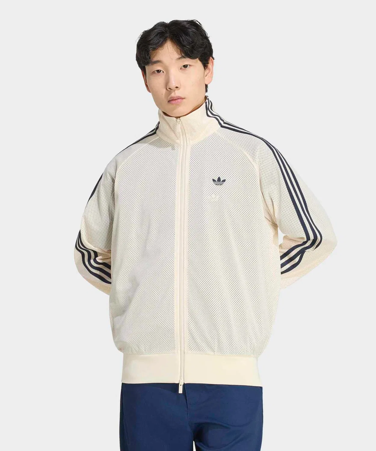 Женский/Мужской лонгслив с принтом Adidas Originals, Белый — фото 3