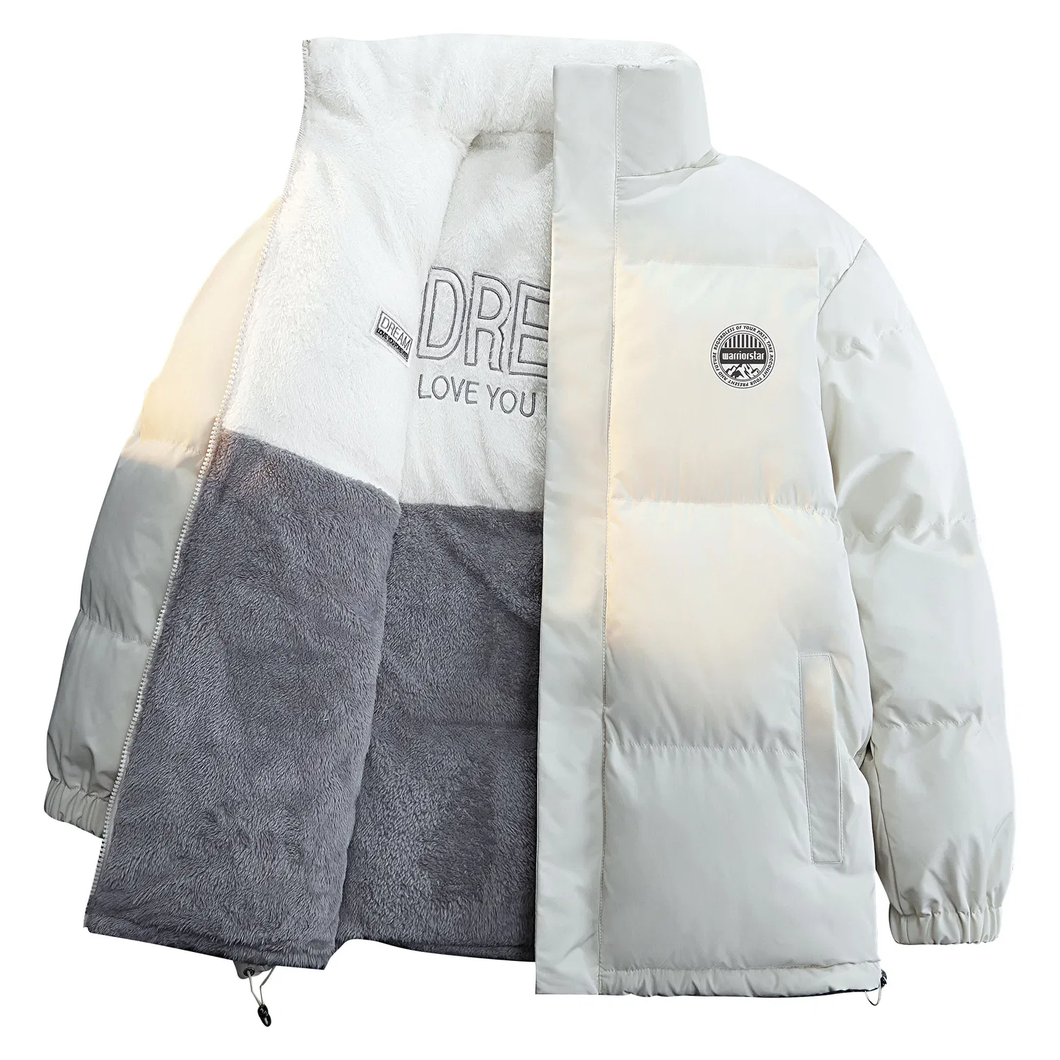 Детский пуховик с принтом Puffer Jacket Coat Unisex WARRIOR
