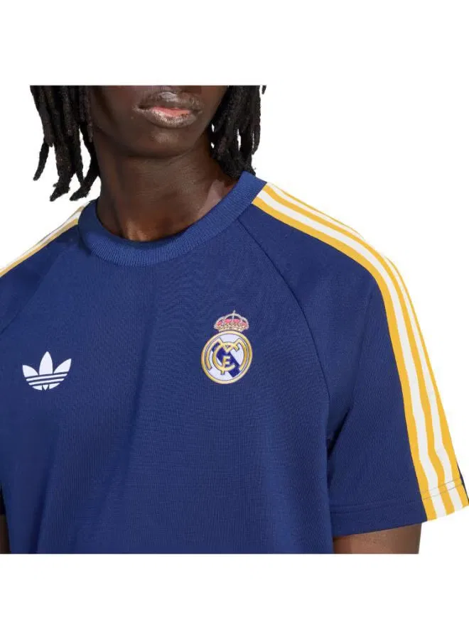 Футболка с принтом Real Madrid Originals Adidas, темно-синяя — фото 3