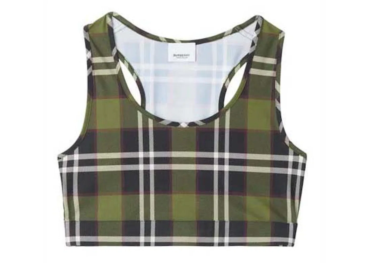 Женский топ на бретелях с принтом Tank Top Burberry, Green