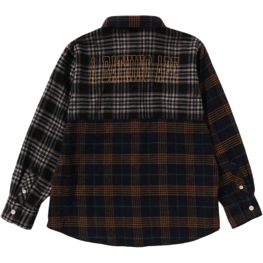 Детская рубашка Hip Hop Street A BATHING APE, Marine Blue — фото 4