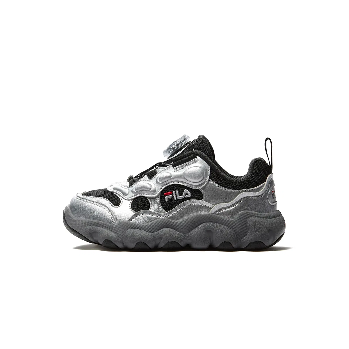 Детские кроссовки из текстиля FILA KIDS, Black/Space Silver-BA