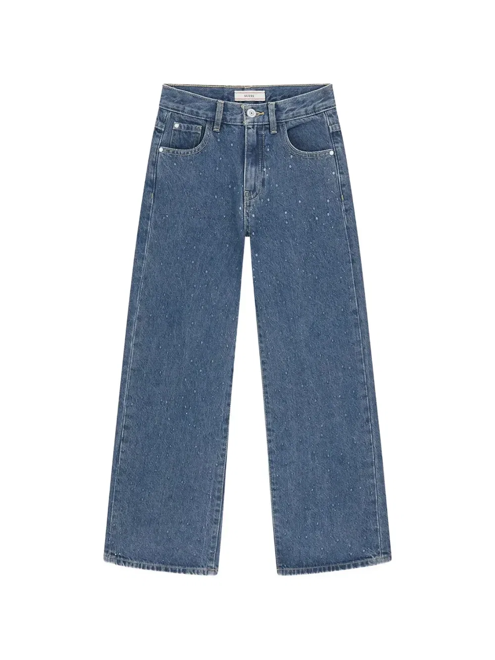 Джинсы-палаццо со стразами Guess Kids, синий