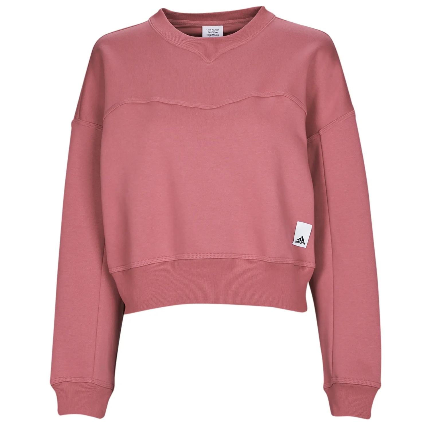 

Свитшот Adidas Lounge Fleece, розовый