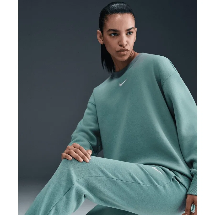 Спортивные штаны Nike Sportswear Phoenix Fleece с утеплением, женские, Белый — фото 4