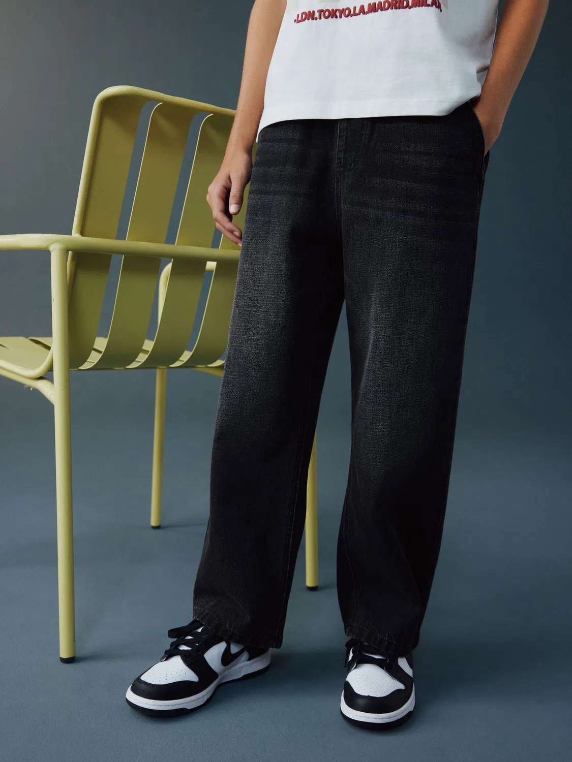 Джинсы повседневные, Washed Black Pull on Jeans Next, черный вымытый