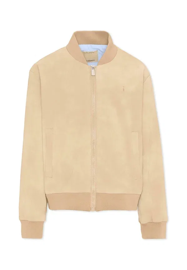 Куртка из полиуретана, bomber Tru Trussardi Junior, beige, бежевый