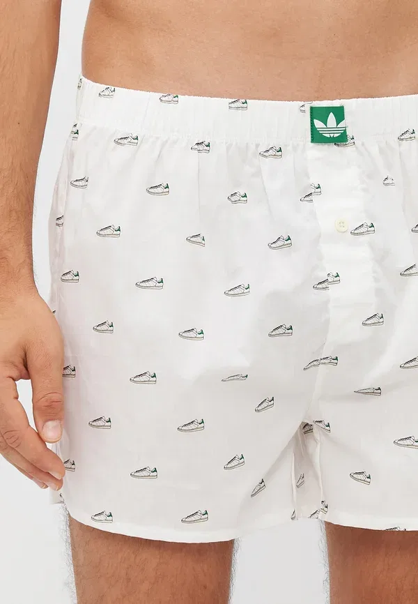 Комплект боксеров в клетку Adidas Originals, белый — фото 4