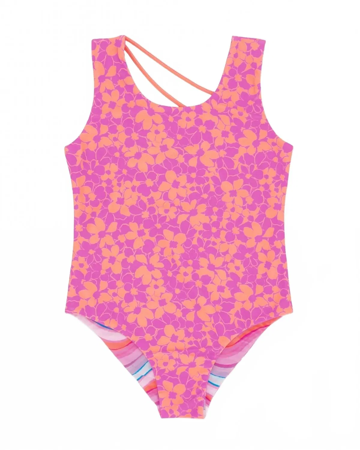 Детский слитный купальник с принтом Summer Sun Reversible feather 4 arrow, мультиколор