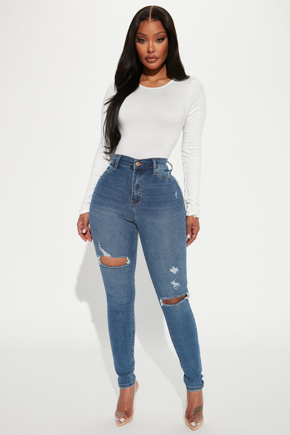 

Джинсы скинни Fashion Nova FN22804FT27, синий