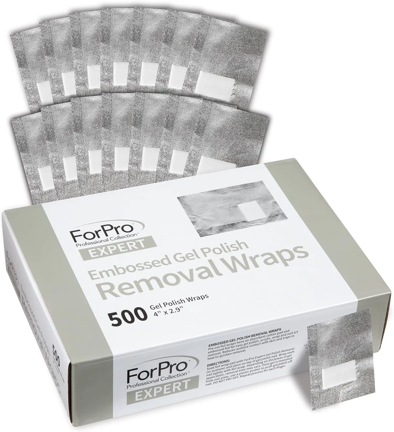 Салфетки для снятия гель-лака ForPro Professional Collection, 500 шт.