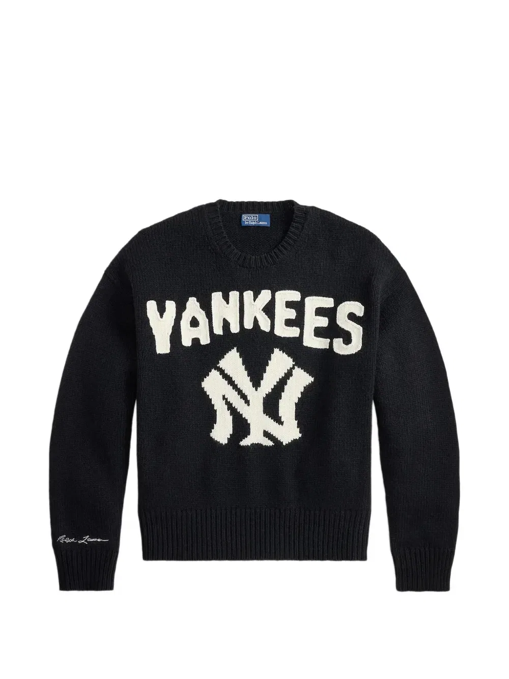 Толстовка Yankees вязки интарсия POLO RALPH LAUREN, черный