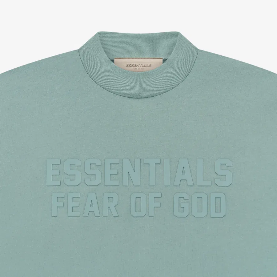 Детская футболка Athflow Fear Of God Essentials, Haze Blue/Sycamore — фото 4