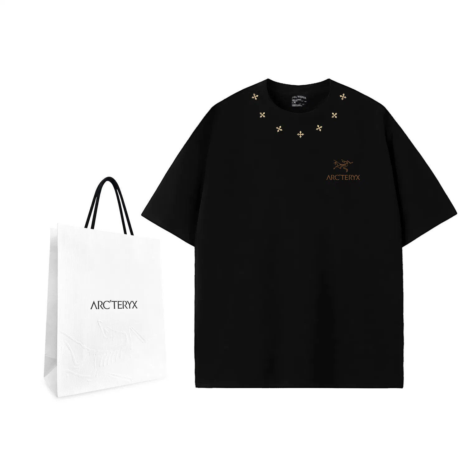 Футболка унисекс crew neck moderate straight fit, Arcteryx, brand exclusive shopping bag
