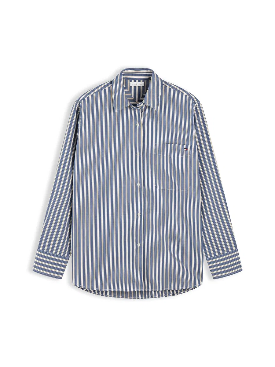 Блузка TOMMY HILFIGER 'ESS' цвета сапфир