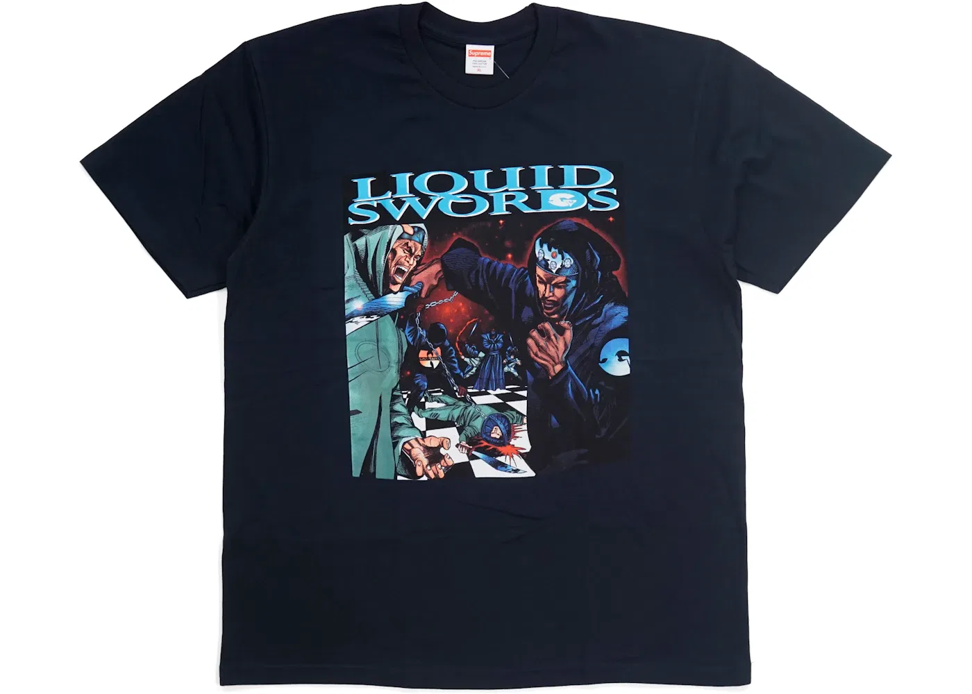 Мужская футболка с принтом Liquid Swords Tee Supreme, Navy