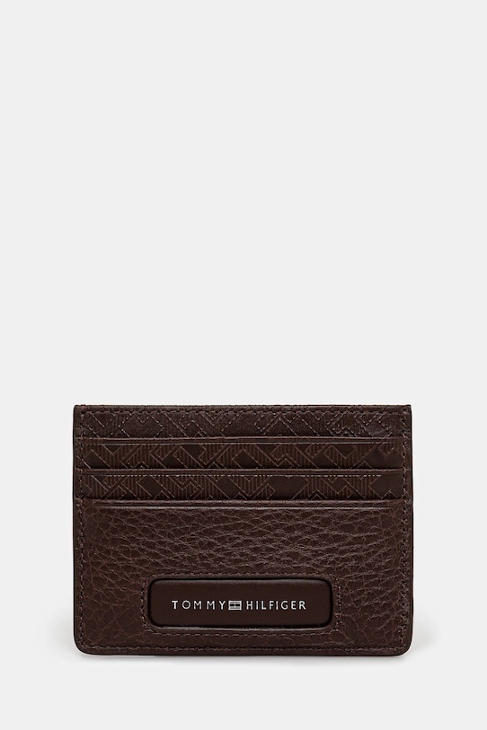 

Кожаный чехол для карт Tommy Hilfiger, коричневый