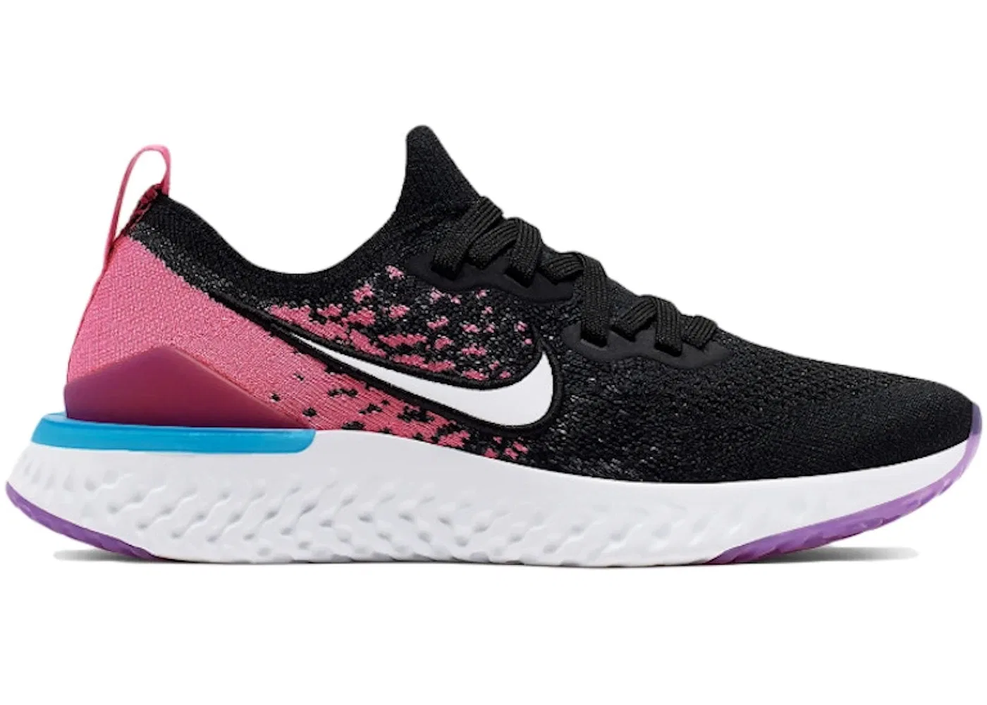 Детские кроссовки Lifestyle Nike Epic Flyknit 2, Black/Pink Blast/Vivid Purple/White